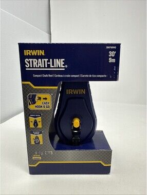 IRWIN STRAIT-LINE Compact Chalk Line Reel 30' (9m) IWHT48440 New
